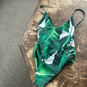 Tropical cutout one piece